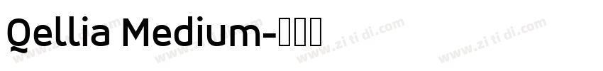 Qellia Medium字体转换